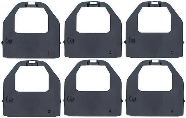 Alt view image 2 of 7 - SuppliesMAX Compatible Replacement for R6430 Black Printer Ribbons (6/PK) - Replacement to Panasonic KX-P150