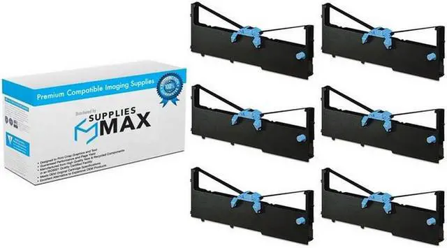 Main image of SuppliesMAX Compatible Replacement for NCR 123479 Black P.O.S. Printer Ribbons (6/PK) - Replacement to IBM 1040888