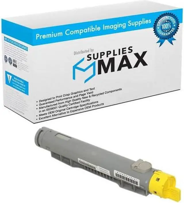 Main image of SuppliesMAX Replacement for Phaser 6250B/6250DP/6250DT/6250DX/6250N Yellow High Yield Toner Cartridge (8000 Page Yield) (106R00674)