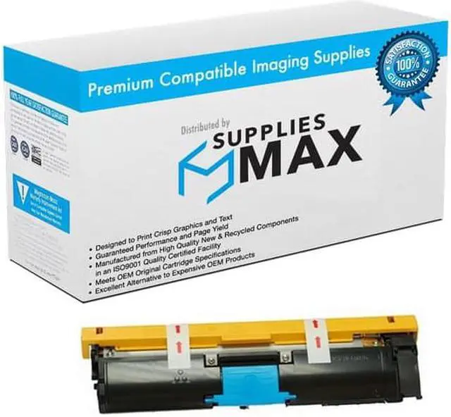 Main image of SuppliesMAX  Replacement for Phaser 6115-MFP/6120N Cyan Toner Cartridge (4500 Page Yield) (113R689)