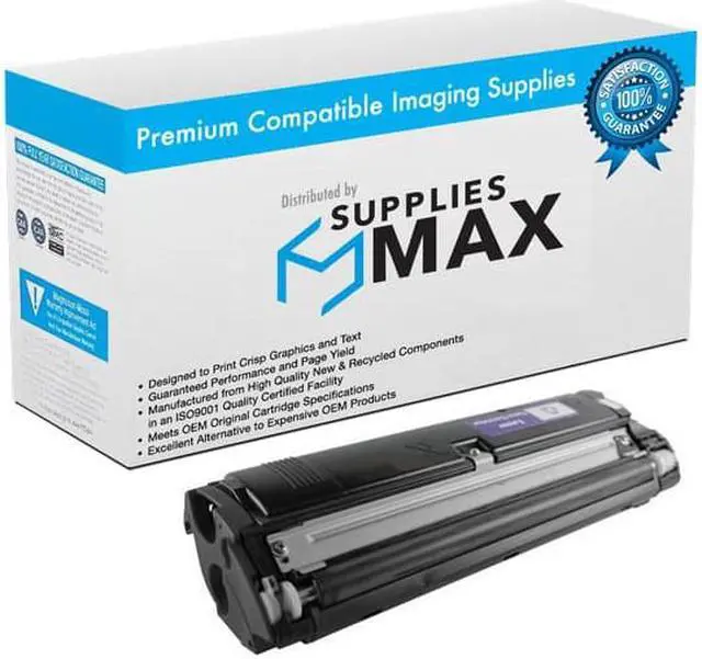 Main image of SuppliesMAX Compatible Replacement for QMS Magicolor 2300DL/2300W/2350EN Black Toner Cartridge (4500 Page Yield) (1710517-005)