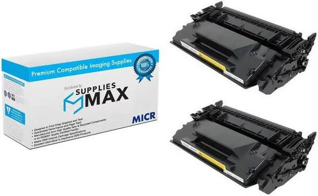 Main image of SuppliesMAX Compatible MICR Replacement for Canon imageCLASS D1620/imageCLASS D1650 Toner Cartridge (2/PK-5000 Page Yield) (3252C001_2PK)