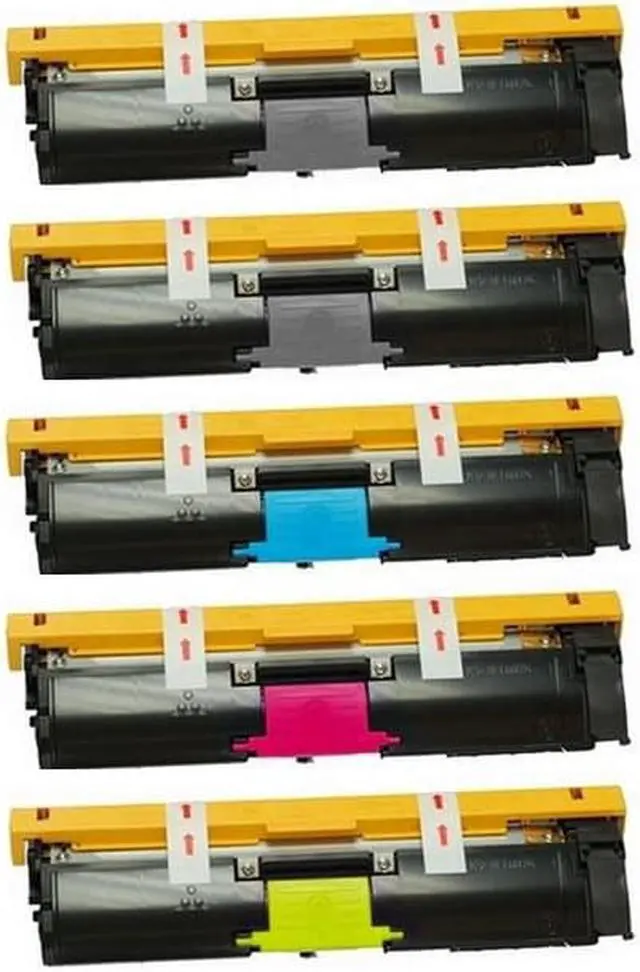 Alt view image 2 of 7 - SuppliesMAX Compatible Replacement for Konica Minolta Magicolor 2400/2430/2450/2480/2490/2500/2530/2550/2590 High Yield Toner Cartridge Combo Pack (2-BK/1-C/M/Y) (1710589-004_2PK/1710595-001MP)