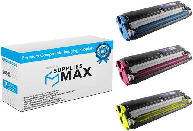 Main image of SuppliesMAX Compatible Replacement for Konica Minolta Magicolor 2300DL/2300W/2350EN Toner Cartridge Combo Pack (BK/C/M/Y) (1710541CMY)
