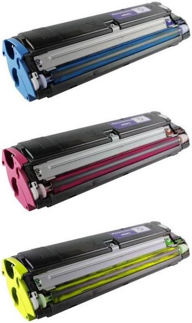 Alt view image 2 of 7 - SuppliesMAX Compatible Replacement for Konica Minolta Magicolor 2300DL/2300W/2350EN Toner Cartridge Combo Pack (BK/C/M/Y) (1710541CMY)