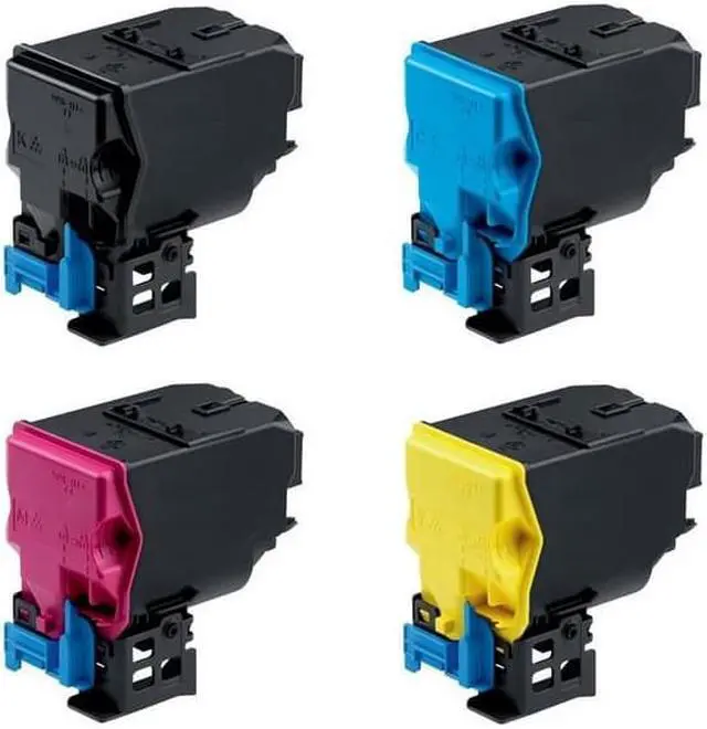 Alt view image 2 of 7 - SuppliesMAX Compatible Replacement for Konica Minolta bizhub C25 Toner Cartridge Combo Pack (BK/C/M/Y) (TNP27BCMY)