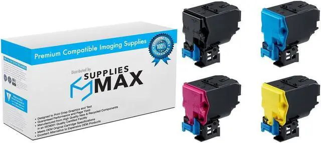 Main image of SuppliesMAX Compatible Replacement for Konica Minolta bizhub C25 Toner Cartridge Combo Pack (BK/C/M/Y) (TNP27BCMY)