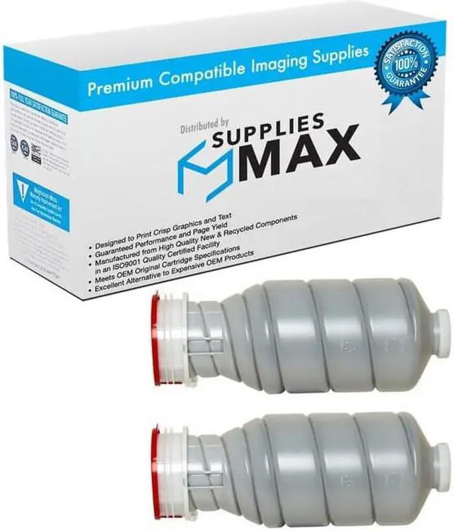 Main image of SuppliesMAX Compatible Replacement for Pitney Bowes DL-750/IM-7540 Toner Cartridge (2/PK-1300 Grams-55000 Page Yield) (463-0_2PK)