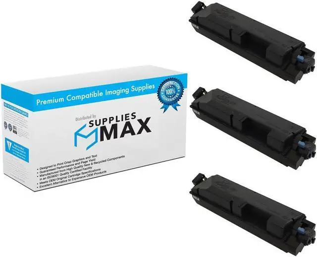 Main image of SuppliesMAX Compatible Replacement for Kyocera Mita ECOSYS P7240cdn Black Toner Cartridge (3/PK-17000 Page Yield) (TK-5292K_3PK)
