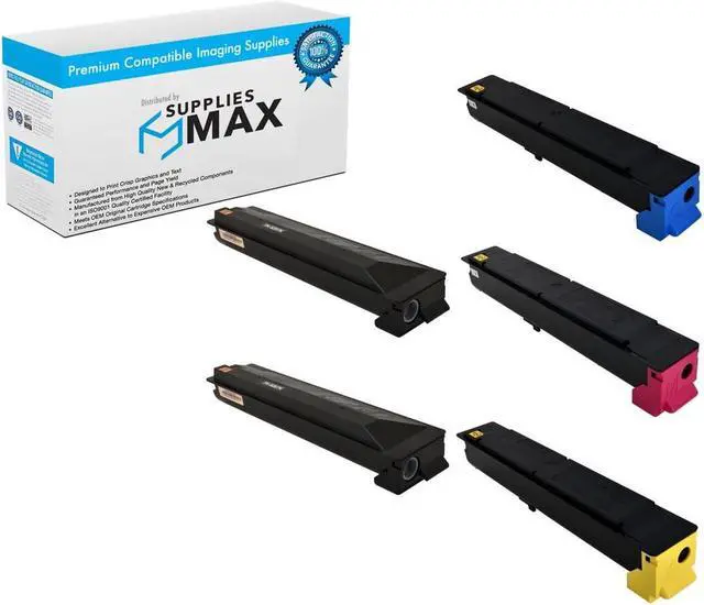 Main image of SuppliesMAX Compatible Replacement for Copystar CS-356CI/CS-358CI Toner Cartridge Combo Pack (2-BK/1-C/M/Y) (TK-52052B1CMY)