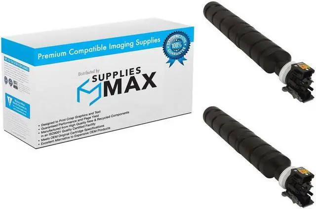 Main image of SuppliesMAX Compatible Replacement for Copystar CS-2552CI/CS-2553CI Black Toner Cartridge (2/PK-20000 Page Yield) (TK-8349K_2PK)