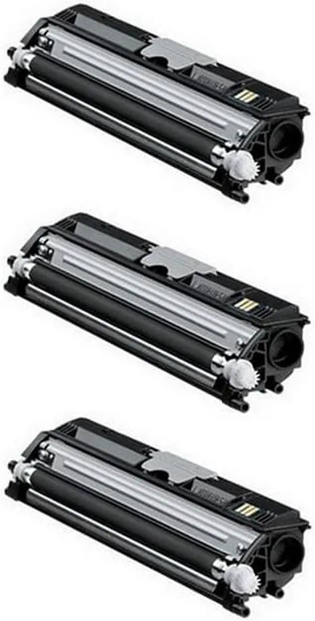 Alt view image 2 of 7 - SuppliesMAX Compatible Replacement for Okidata C110/C130N/MC160/MC160N Black Toner Cartridge (3/PK-2500 Page Yield) (TYPE D2) (44250724_3PK)