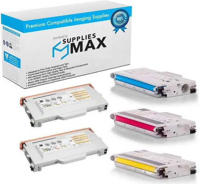 Main image of SuppliesMAX Compatible Replacement for Savin CLP-831/SP-C210SF Toner Cartridge Combo Pack (2-BK/1-C/M/Y) (TYPE 140) (402072B1CMY)