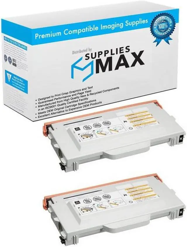Main image of SuppliesMAX Compatible Replacement for Lanier AC-031CN/LP-031C Black Toner Cartridge (2/PK-9800 Page Yield) (TYPE 140) (440-2097_2PK)