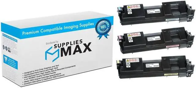 Main image of SuppliesMAX Compatible Replacement for Savin SP-C352DN Toner Cartridge Combo Pack (C/M/Y) (TYPE SP-C352A) (40821CMY)