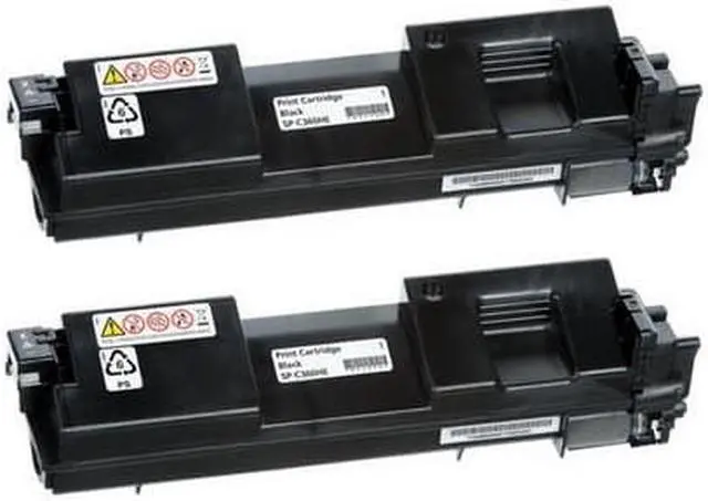 Alt view image 2 of 7 - SuppliesMAX Compatible Replacement for Savin SP-C360DNW/SP-C360SFNW/SP-C360SNW/SP-C361SFNW Black Toner Cartridge (2/PK-7000 Page Yield) (TYPE SP-C360HA) (408176_2PK)