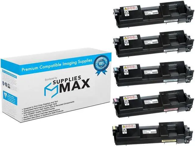 Main image of SuppliesMAX Compatible Replacement for Lanier SP-C360DNW/SP-C360SFNW/SP-C360SNW/SP-C361SFNW Toner Cartridge Combo Pack (2-BK/1-C/M/Y) (TYPE SP-C360HA) (4081772B1CMY)