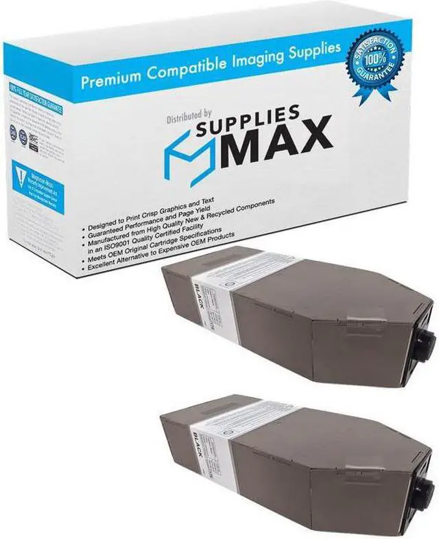 Main image of SuppliesMAX Compatible Replacement for Gestetner Corp DSC-428/DSC-435/DSC-445 Black Toner Cartridge (2/PK-430 Grams-24000 Page Yield) (TYPE R1) (88840_2PK)