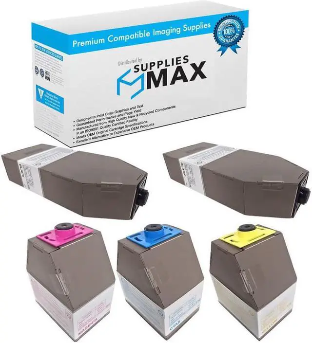 Main image of SuppliesMAX Compatible Replacement for Lanier LD325C/LD328C/LD335C/LD345C/LD355C Toner Cartridge Combo Pack (2-BK/1-C/M/Y) (TYPE R1) (488-832B1CMY)