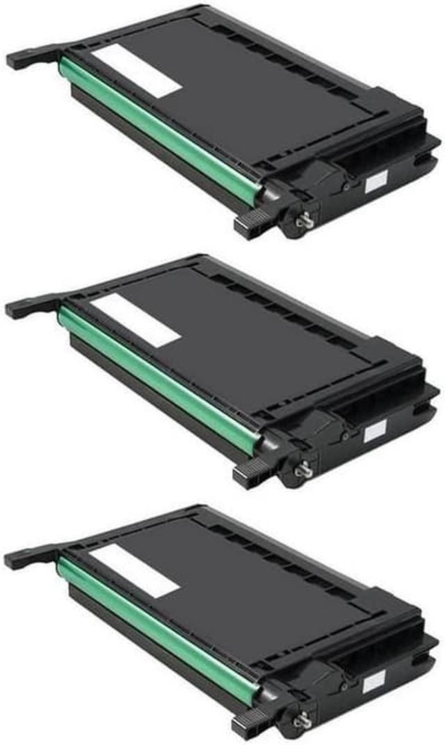Alt view image 2 of 7 - SuppliesMAX Compatible Replacement for Samsung CLP-600/CLP-600N/CLP-650N Black Toner Cartridge (3/PK-4000 Page Yield) (CLP-K600A_3PK)