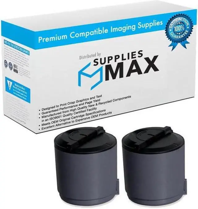 Main image of SuppliesMAX  Replacement for Phaser 6110/6110-MFP/6110N/6220-MFP Black Toner Cartridge (2/PK-2000 Page Yield) (106R01274_2PK)