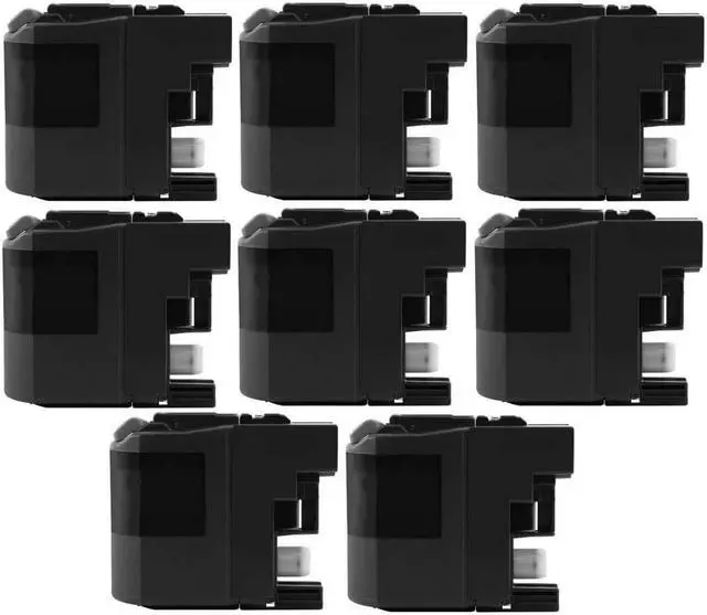 Alt view image 2 of 7 - SuppliesMAX Compatible Replacement for Brother MFC-J5320DW/J5520DW/J5620DW/J5625DW/J5720DW Black Extra High Yield Inkjet (8/PK-2400 Page Yield) (LC-209BK_8PK)