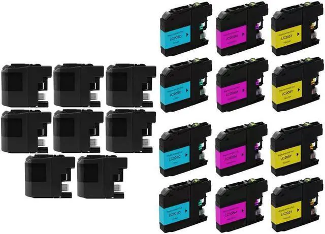 Alt view image 2 of 7 - SuppliesMAX Compatible Replacement for Brother MFC-J5320DW/J5520DW/J5620DW/J5625DW/J5720DW Extra High Yield Inkjet Combo Pack (8-BK/4-C/M/Y) (LC-229XL8BK4CMY)