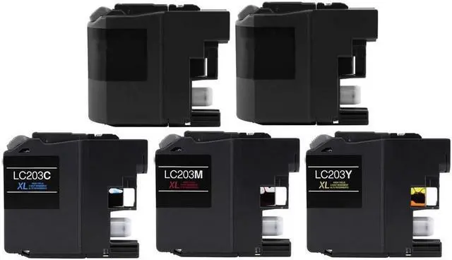 Alt view image 2 of 7 - SuppliesMAX Compatible Replacement for Brother MFC-J5320DW/J5520DW/J5620DW/J5625DW/J5720DW High Yield Inkjet Combo Pack (2-BK/1-C/M/Y) (LC-209BK_2PK_LC-203CMY_1PK)