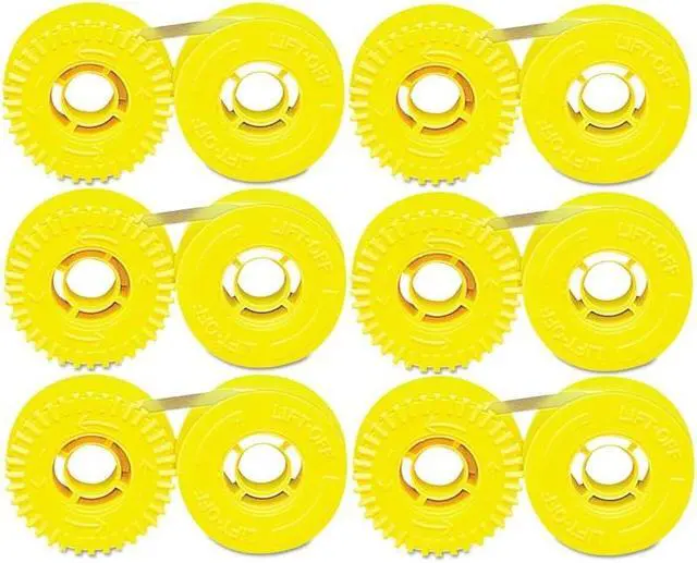 Alt view image 2 of 7 - SuppliesMAX Compatible Replacement for Olivetti ET-101/ET-201/ET-221/ET-401/ET-501/ET-701 Typewriter Lift Off Tape (6/PK) (80806C)