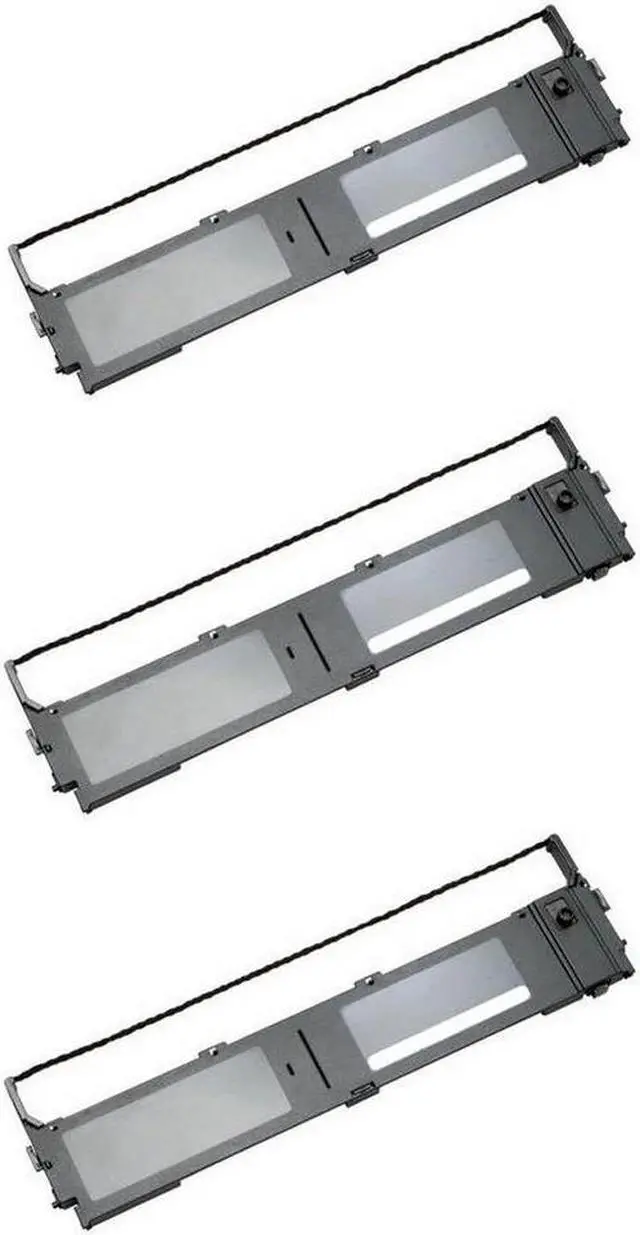 Alt view image 2 of 7 - SuppliesMAX Compatible Replacement for Fujitsu DL-6400/DL-6400 Pro/DL-6600/DL-6600 Pro Black Printer Ribbons (3/PK) (CA02460-D215_3PK)
