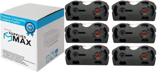 Main image of SuppliesMAX Compatible Replacement for Adler Royal SE-1000/SE-2000/SE-6000/TE-6000 Black Typewriter Correctable Ribbons (6/PK) (911233)