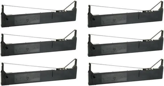 Alt view image 2 of 7 - SuppliesMAX Compatible Replacement for Datasouth Documax A3300/A6300/C3300/C6300/N6300/T3300/T6300 Black Printer Ribbons (6/PK) (C1294)