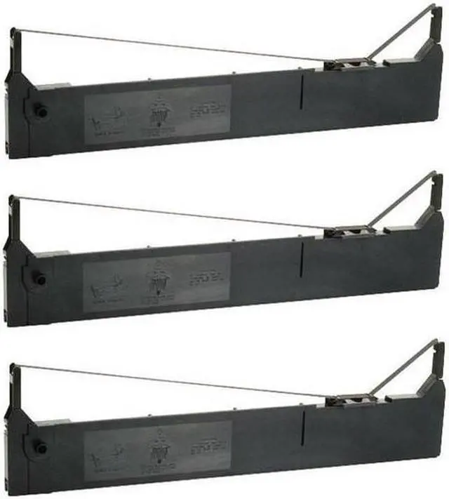Alt view image 2 of 7 - SuppliesMAX Compatible Replacement for Datasouth Documax A3300/A6300/C3300/C6300/N6300/T3300/T6300 Black Printer Ribbons (3/PK) (DAH011000_3PK)