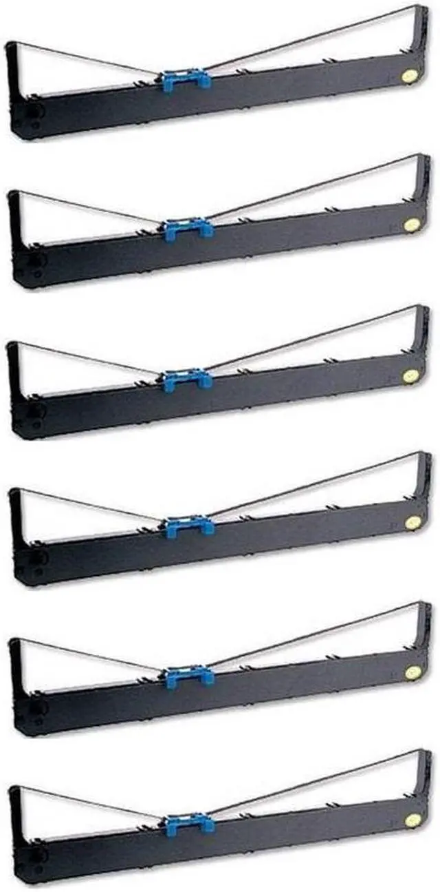 Alt view image 2 of 7 - SuppliesMAX Compatible Replacement for Porelon 11560 Black Printer Ribbons (6/PK) - Replacement to Panasonix KX-P170