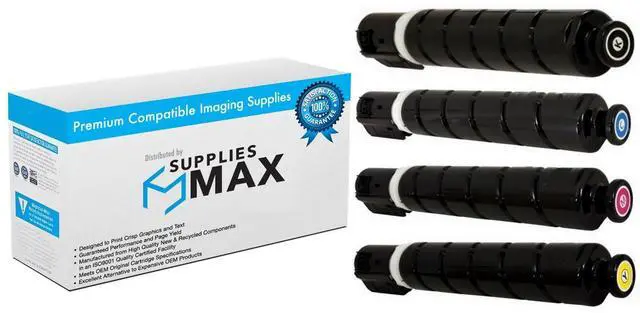 Main image of Compatible Canon imageRUNNER ADVANCE C5535i/C5540i/C5550i/C5560i/DX-C5735i/C5740i/C5750i/C5760i Toner Cartridge Combo Pack (BK/C/M/Y) (GPR-55-COMBO)