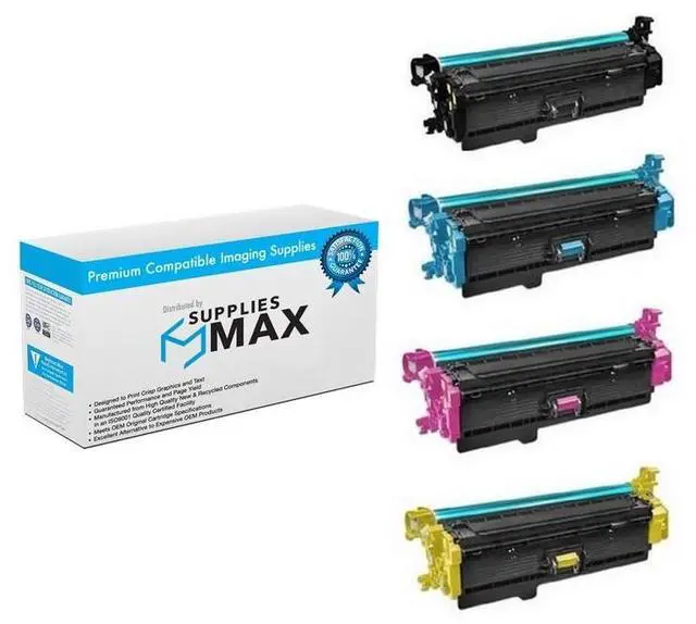 Main image of Compatible HP Color LaserJet Managed E55040dn/E55040dw/E57540c/E57540e/E57540dn-MFP Jumbo Toner Cartridge Combo Pack (BK/C/M/Y) (W906JMP)