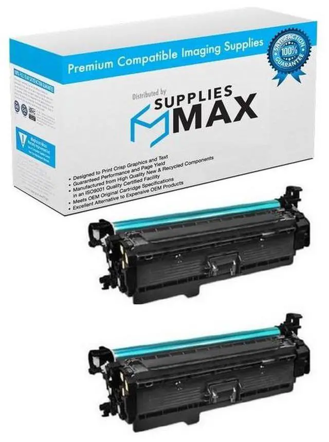 Main image of Compatible HP Color LaserJet Managed E55040dn/E55040dw/E57540c/E57540e/E57540dn-MFP Black High Yield Toner Cartridge (2/PK-16500 Page Yield) (W9060MCD)