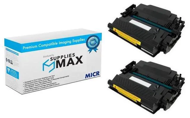Main image of MICR HP LaserJet Managed E50045dw/Managed E52545c-MFP/Managed E52545dn-MFP High Yield Toner Cartridge (2/PK-18000 Page Yield) (W9017MCD)