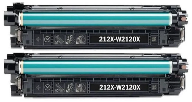 Alt view image 2 of 7 - SuppliesMAX Compatible Replacement for HP Color Laser Jet Enterprise M554dn/M555dn/M555x/Flow MFP-M578dn/MFP-M578f Black High Yield Toner Cartridge (2/PK-13000 Page Yield) (NO. 212X) (W2120XD)