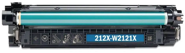 Alt view image 2 of 7 - SuppliesMAX Compatible Replacement for HP Color Laser Jet Enterprise M554dn/M555dn/M555x/Flow MFP-M578dn/MFP-M578f Cyan High Yield Toner Cartridge (10000 Page Yield) (NO. 212X) (W2121X)