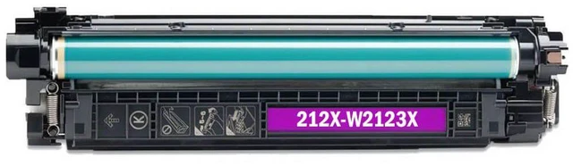 Alt view image 2 of 7 - SuppliesMAX Compatible Replacement for HP Color Laser Jet Enterprise M554dn/M555dn/M555x/Flow MFP-M578dn/MFP-M578f Magenta High Yield Toner Cartridge (10000 Page Yield) (NO. 212X) (W2123X)