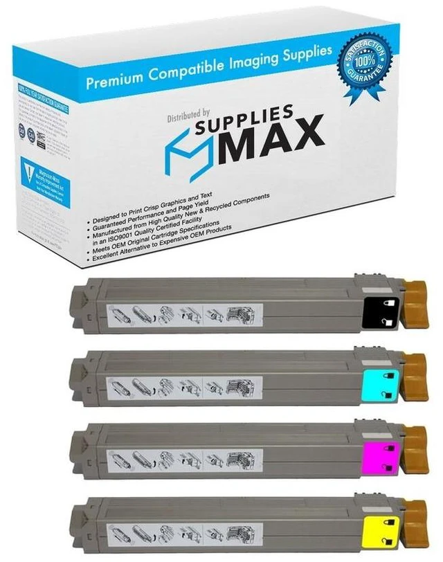 Main image of SuppliesMAX Compatible Replacement for Okidata ES-8453/ES-8473/ES-8483 Series Toner Cartridge Combo Pack (BK/C/M/Y) (45862820MP)