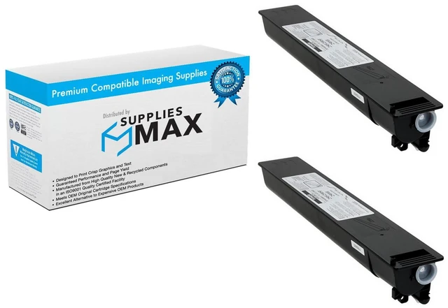 Main image of SuppliesMAX Compatible Replacement for Toshiba e-STUDIO 2505F/e-STUDIO 2505H Black Toner Cartridge (2/PK-10000 Page Yield) (T-2505U_2PK)