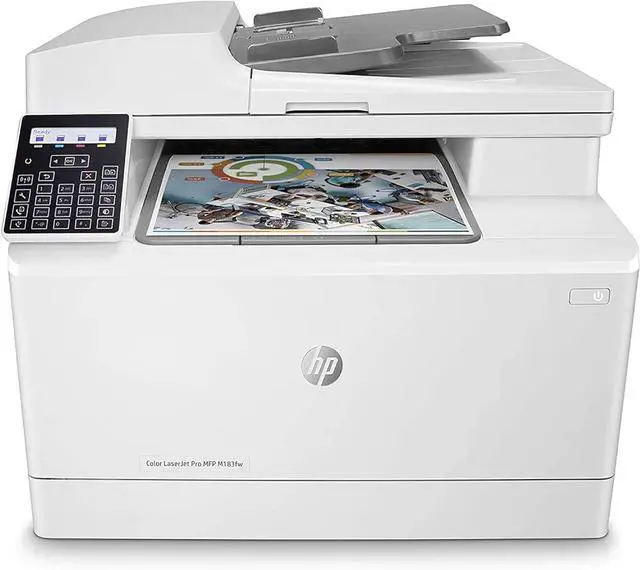Main image of HP Color LaserJet Pro MFP M183fw Wireless All-In-One Multifunction Color Laser Printer-Toner Value Bundle Pack (7KW56A#BGJ_TONERVB-REF) (Certified Refurbished)