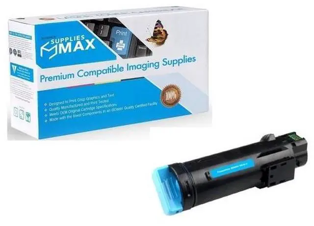 Main image of SuppliesMAX Remanufactured Replacement for Phaser 6510/WorkCentre 6515 Series Cyan High Yield Toner Cartridge (2400 Page Yield) (106R03477)
