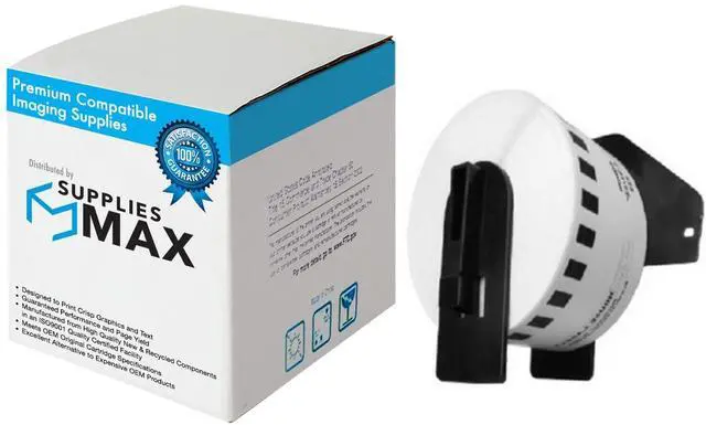 Main image of SuppliesMAX Compatible Replacement for Brother White Continuous Length Paper Tape (1.5in x 100ft/ 38mm x 30.4m) (DK-2225)