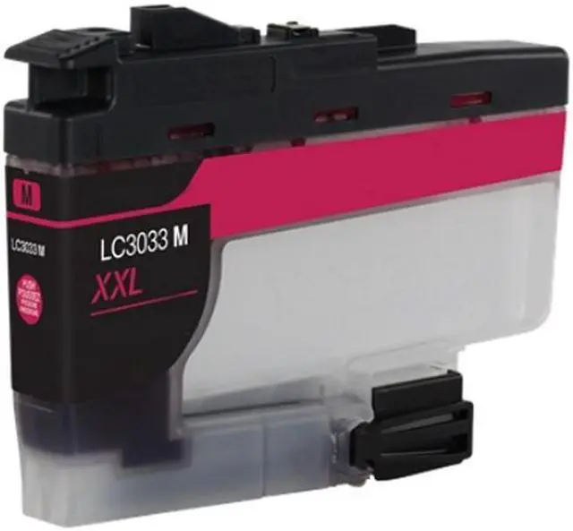 Alt view image 2 of 7 - SuppliesMAX Compatible Replacement for Brother DCP-J1100DW/MFC-J805DW/MFC-J815DW/MFC-J995DW/MFC-J1300DW Magenta Super High Yield Inkjet (1500 Page Yield) (LC-3033M)