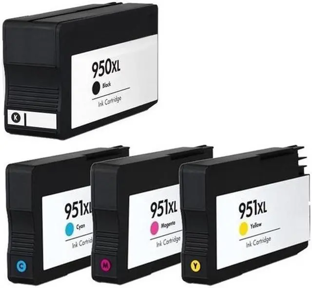 Alt view image 2 of 7 - SuppliesMAX Remanufactured Replacement for HP OfficeJet Pro 251dw/276dw/8100/8600/8610/8620/8630/8640/8660 High Yield Inkjet Combo Pack (BK/C/M/Y) (NO. 950XL/NO. 951XL) (C2P01FN)