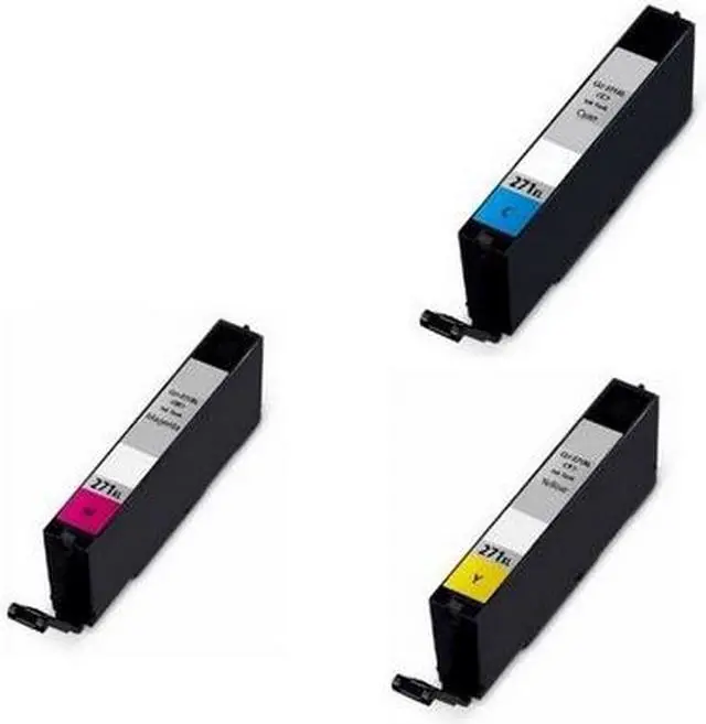 Alt view image 2 of 7 - SuppliesMAX Compatible Replacement for Canon PIXMA MG-5720/MG-6820/MG-6822/MG-7720/TS-5020/TS-6020/TS-8020/TS-9020 High Yield Inkjet Combo Pack (C/M/Y) (CLI-271XL) (0337C005)