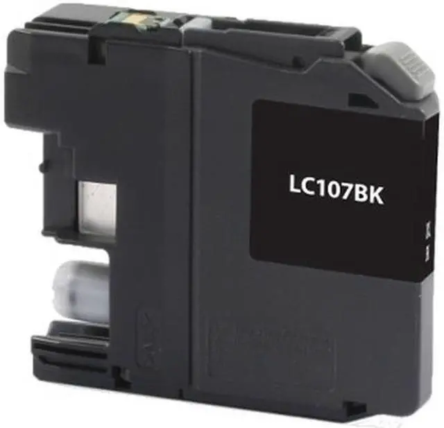 Alt view image 2 of 7 - SuppliesMAX Compatible Replacement for Brother DCP-J4110DW/MFC-J4410DW/MFC-J4510DW/MFC-J4610DW/MFC-J4710DW Black Super High Yield Inkjet (1200 Page Yield) (LC-107BK)